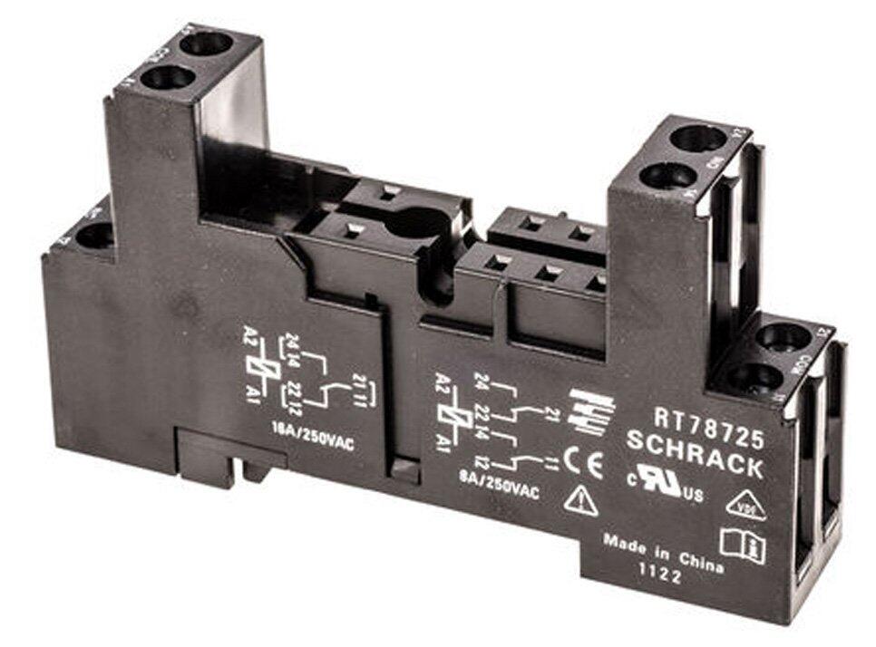 Din mount socket PCB Relays