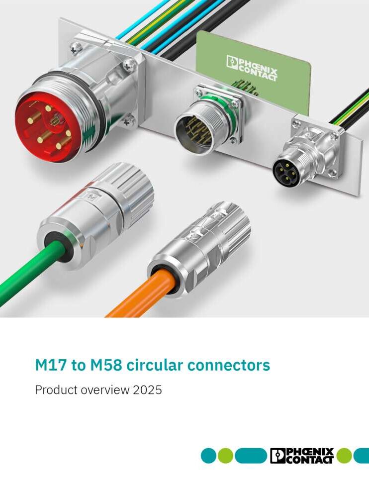 Phoenix M17 to M58 circular connectors Cover Page