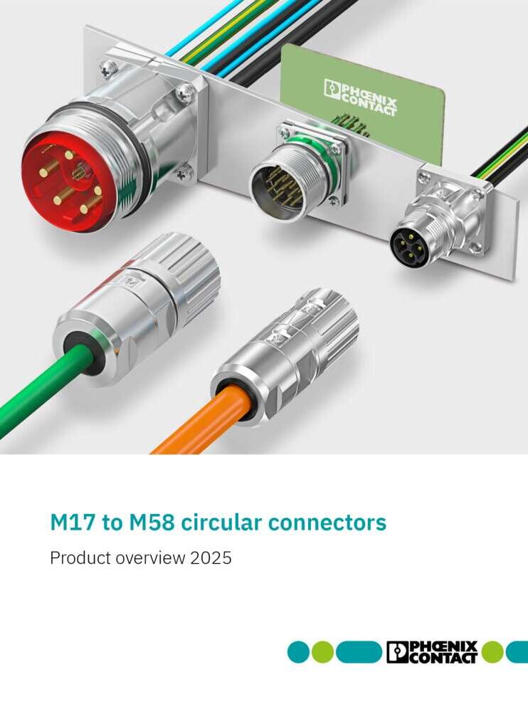 Phoenix M17 to M58 circular connectors Cover Page