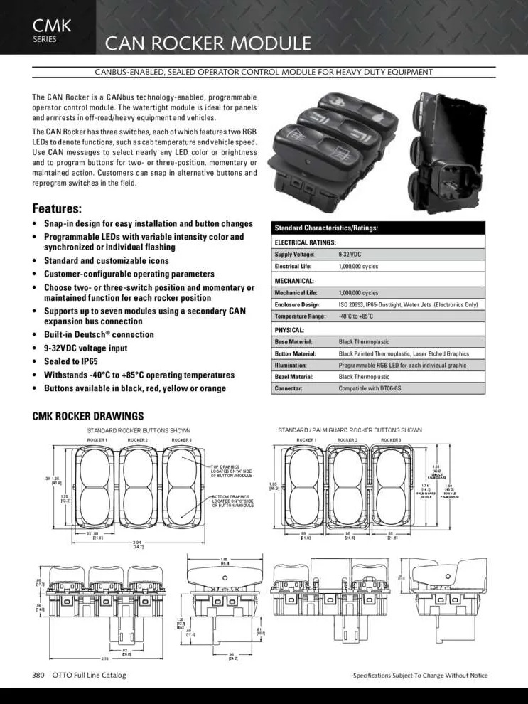 OTTO CAN Rocker catalogue Cover Page