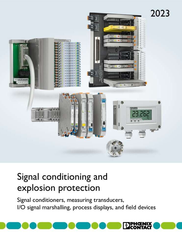 Phoenix Signal conditioning and explosion protection Cover Page