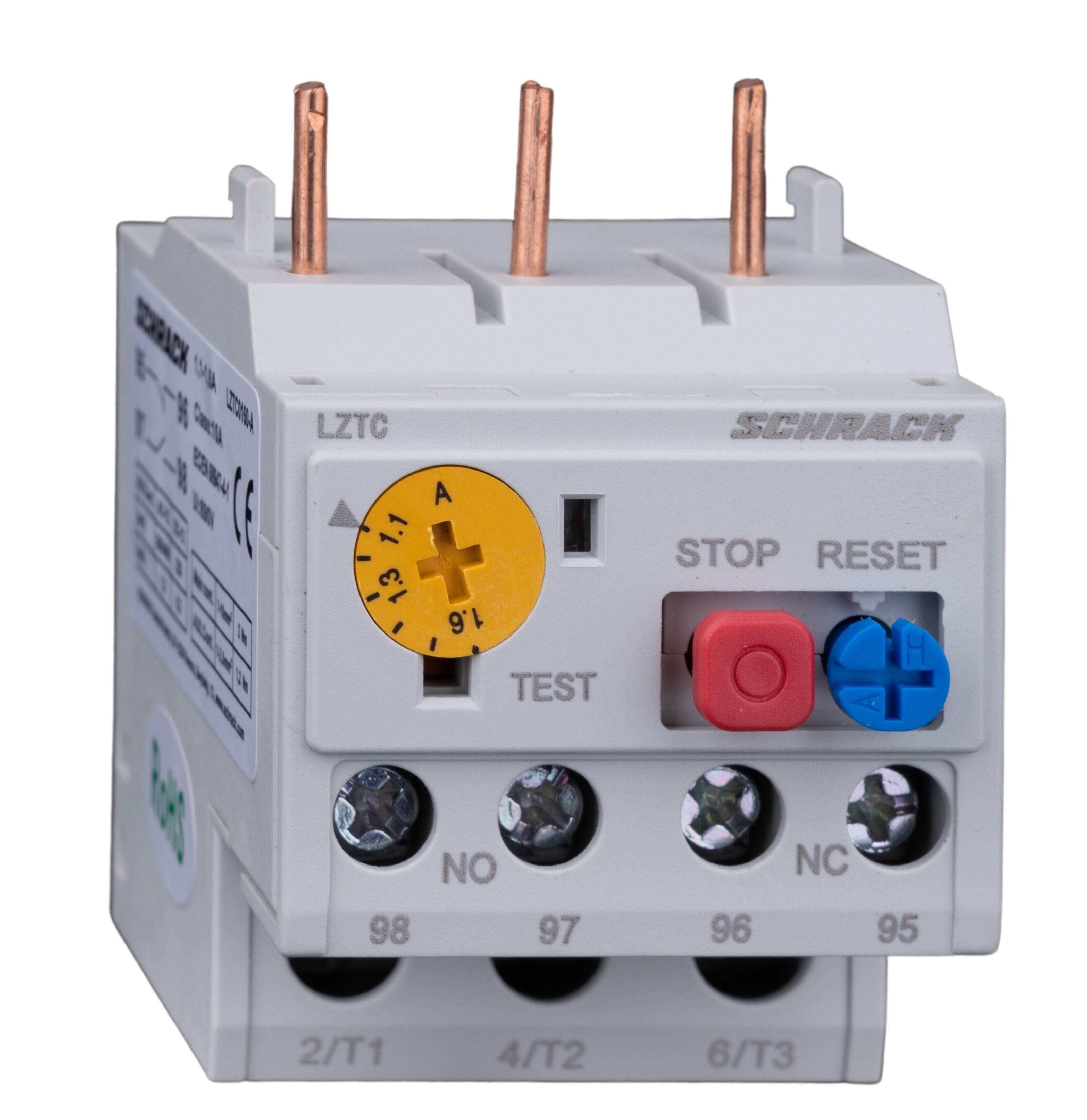 Industrial contactors and thermal overloads
