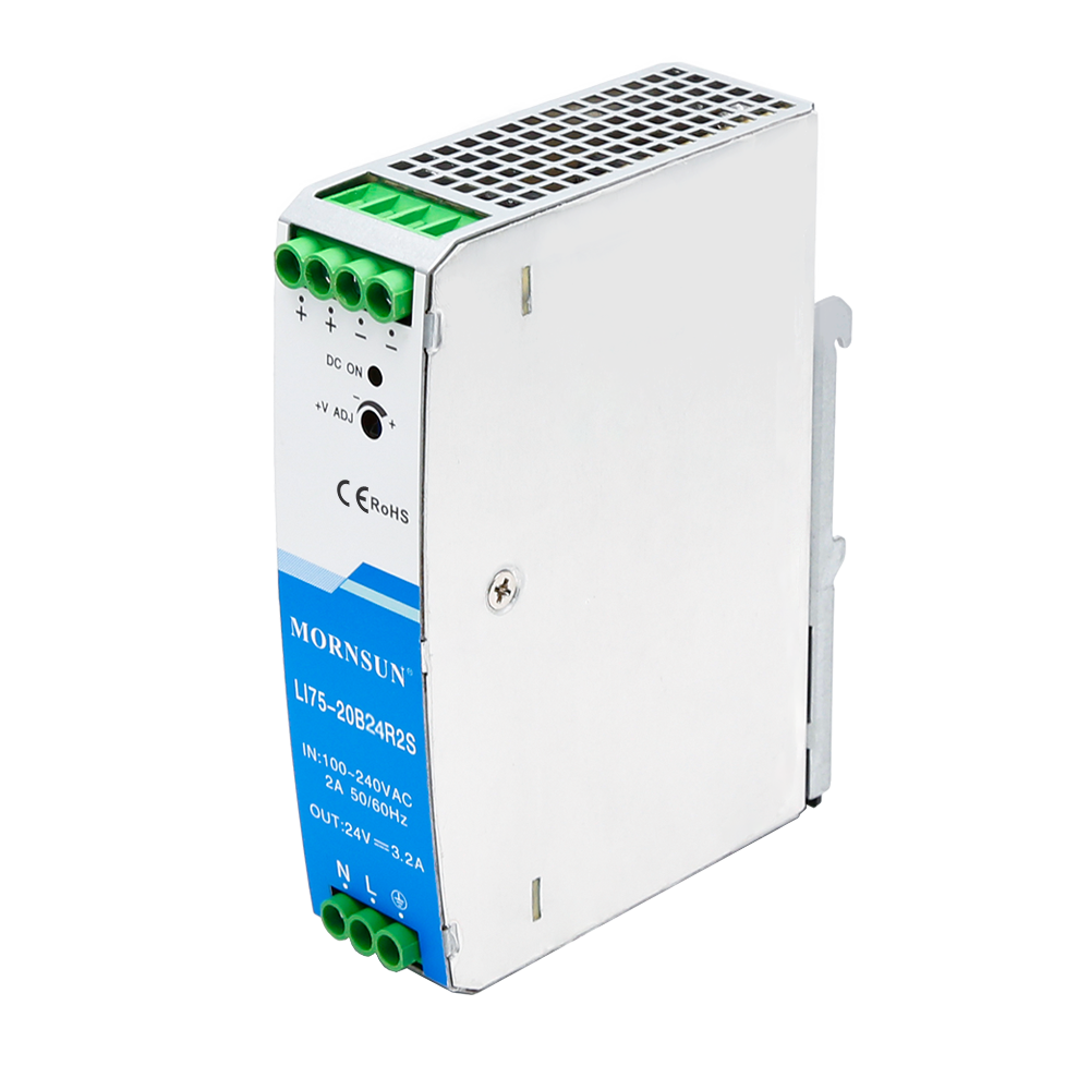 Din rail mount power supply, 24V DC, 3.125A, 75W