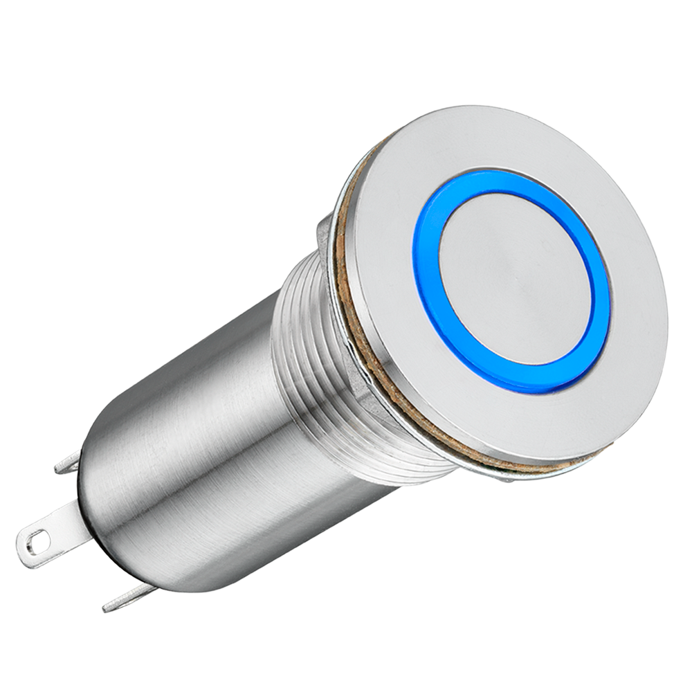 LP3-V - Ring Lit, Vandal Resistant Pushbutton Switch