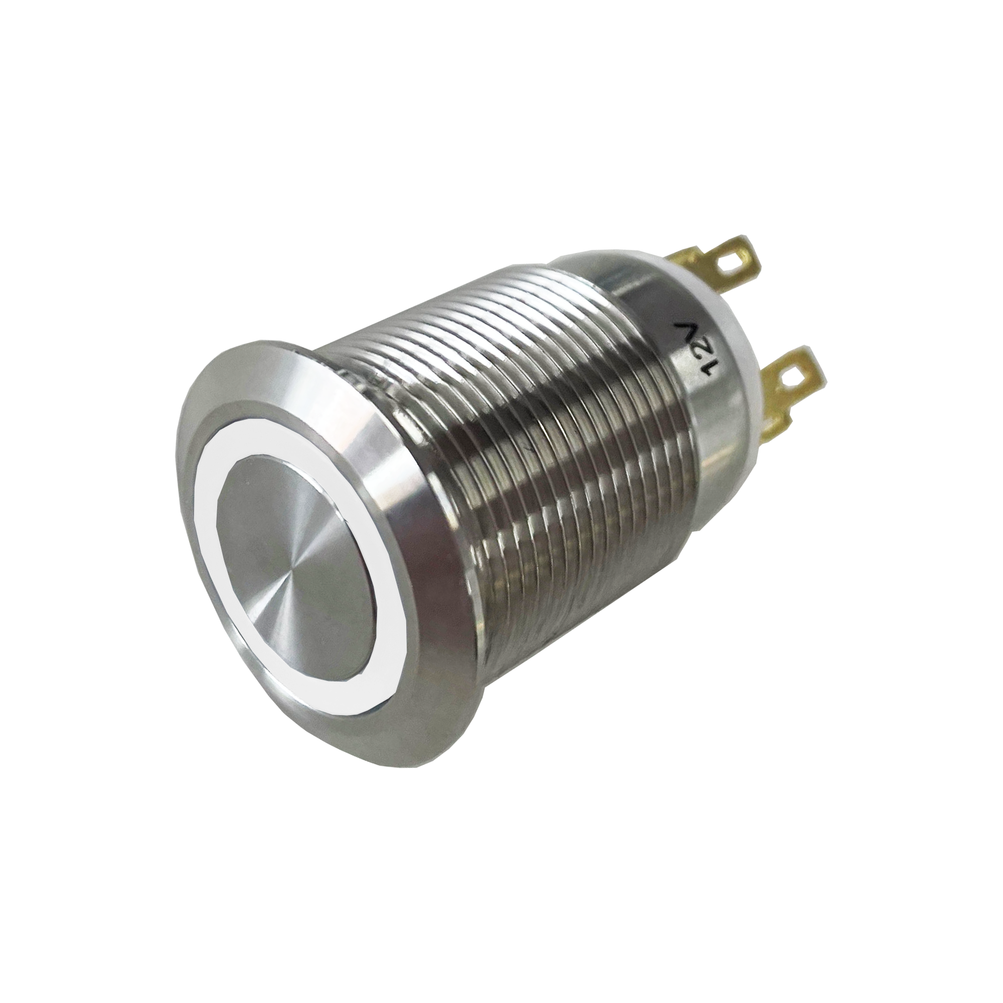 Anti-Vandal Momentary Switch 19mm 12V White