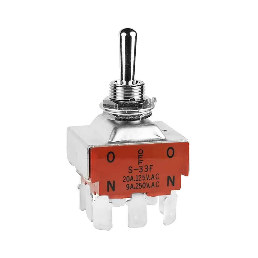 Toggle Switch 3PDT, On-Off-On