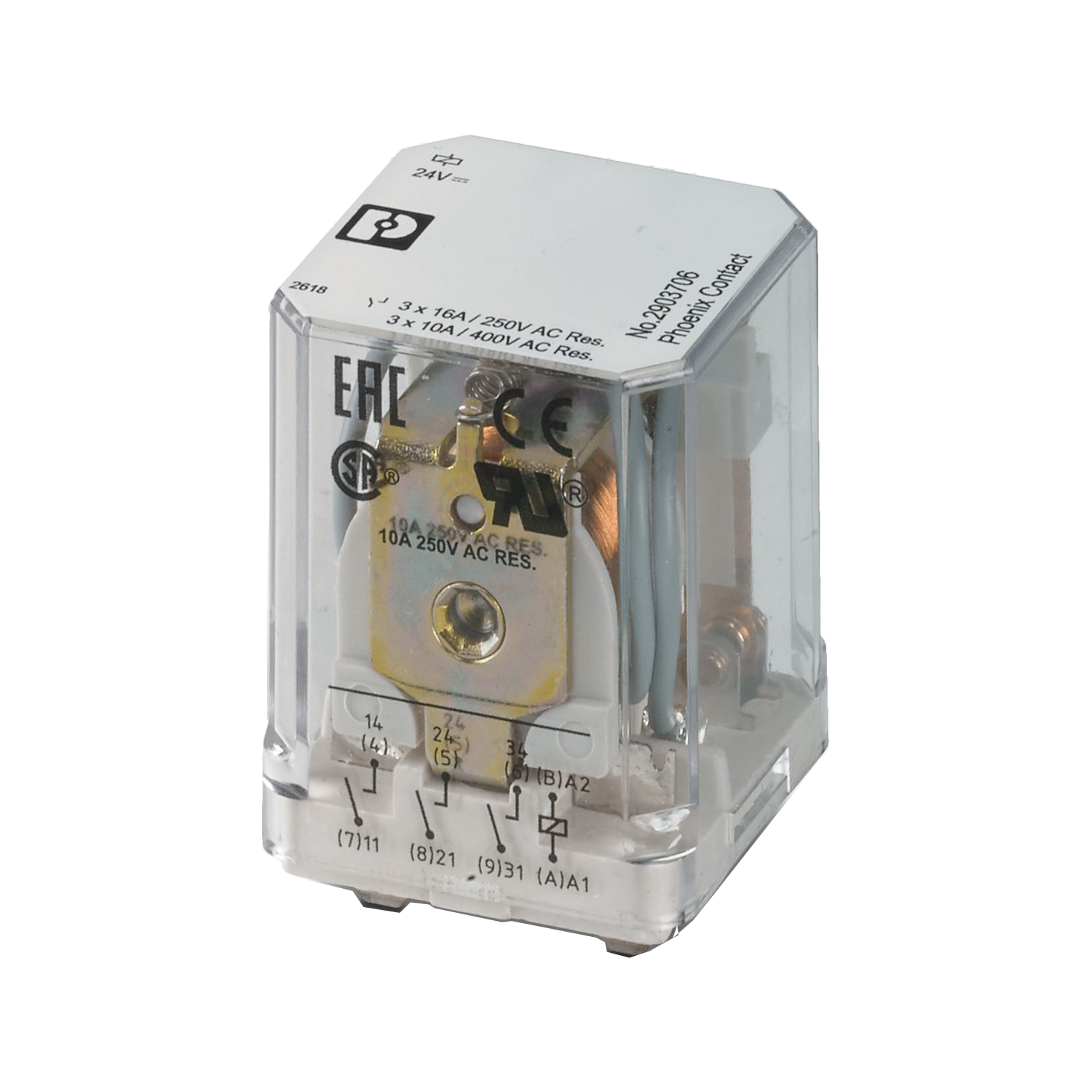 The 43 mm wide RIF-4 base series is designed for power relays with up ...