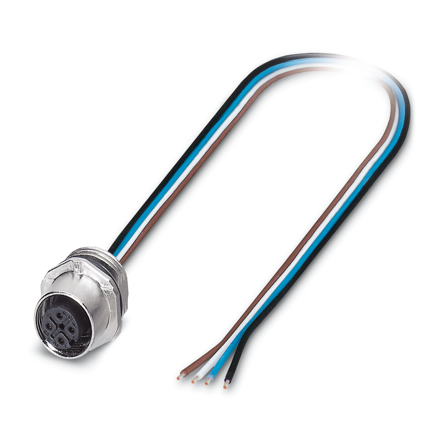 SACC-E-FS-4CON-M16/0,5 SCO Device connector front mounting