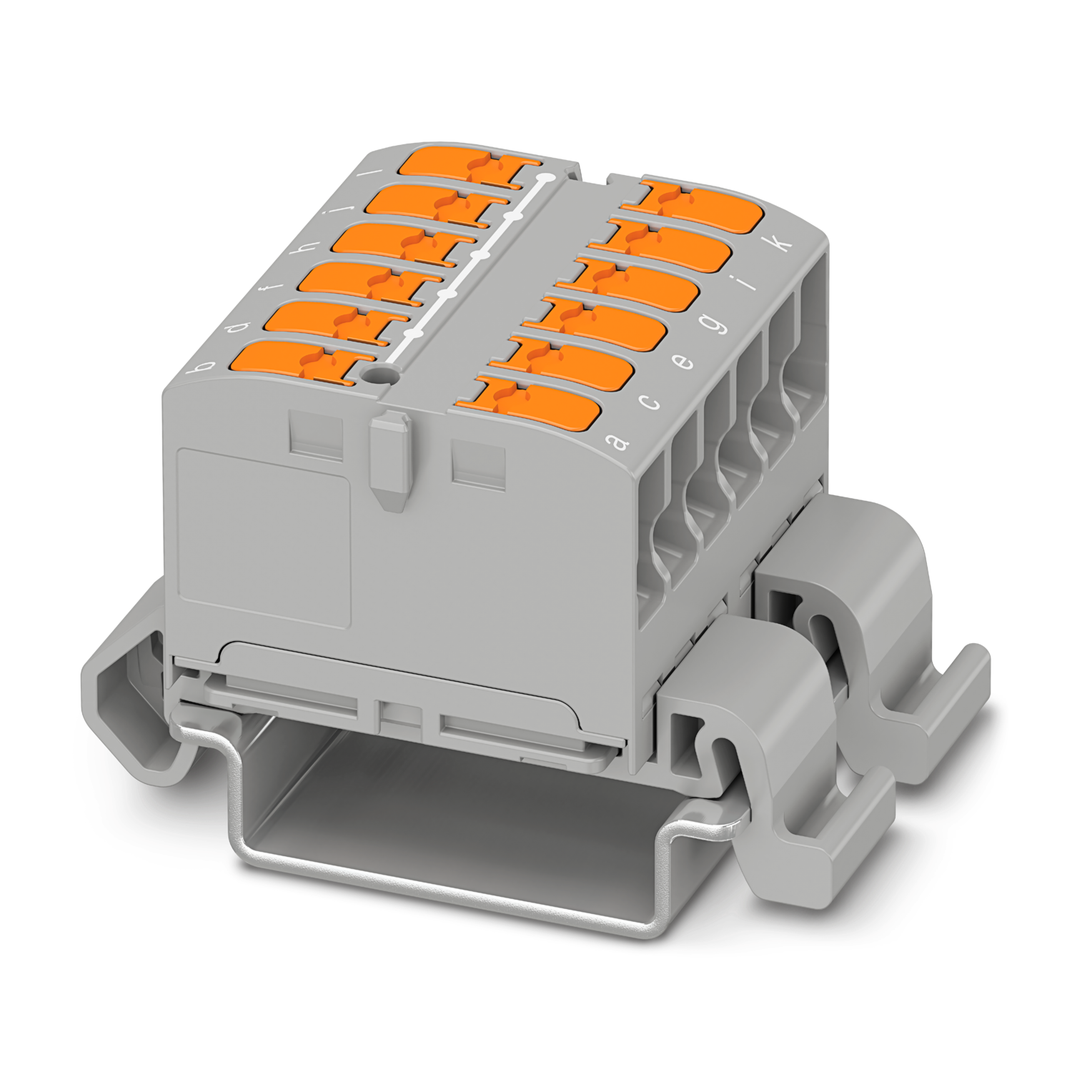 PTVFIX 12X2,5-NS35A GY Distribution block