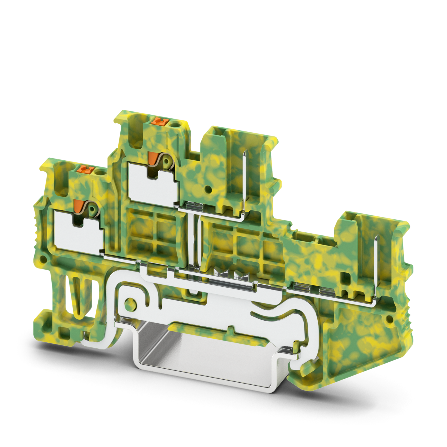 PTTB 1,5/S/2P-PE Protective conductor double-level terminal block