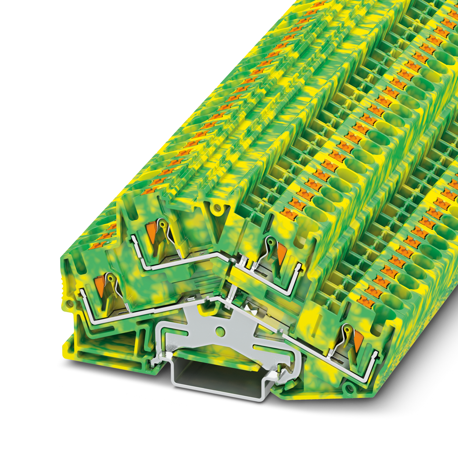 PTTBS 4-PE Protective conductor double-level terminal block