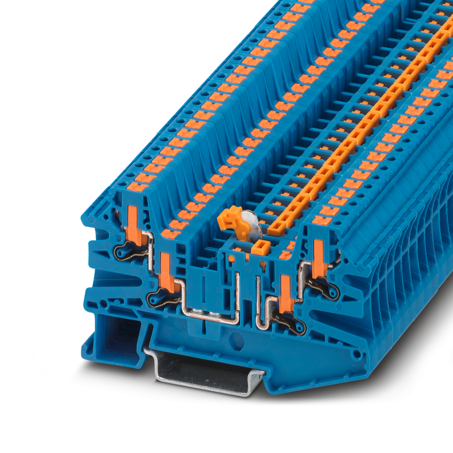 PTV 2,5-QUATTRO-MT BU Knife-disconnect terminal block
