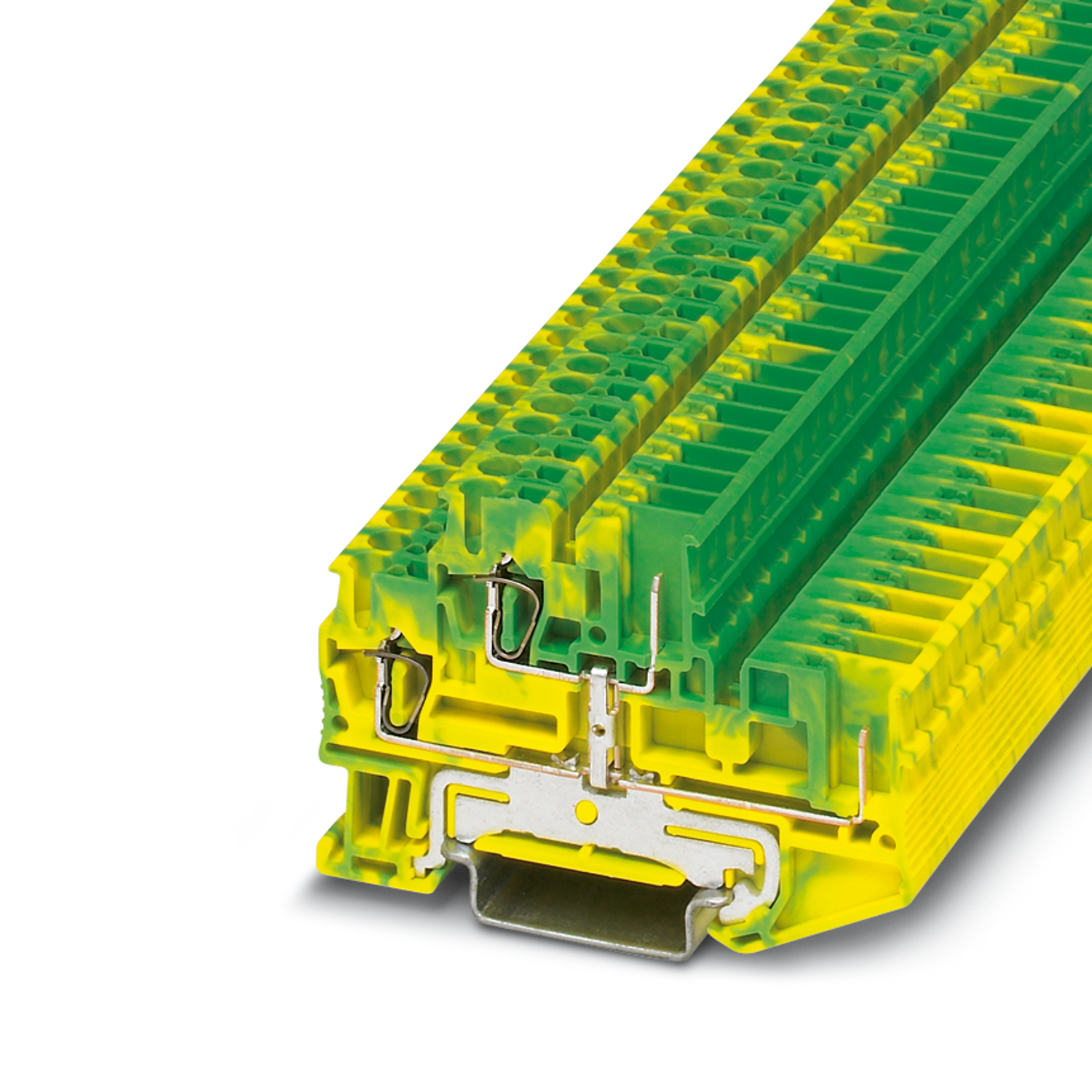 STTB 2,5/2P-PE SO Protective conductor double-level terminal block