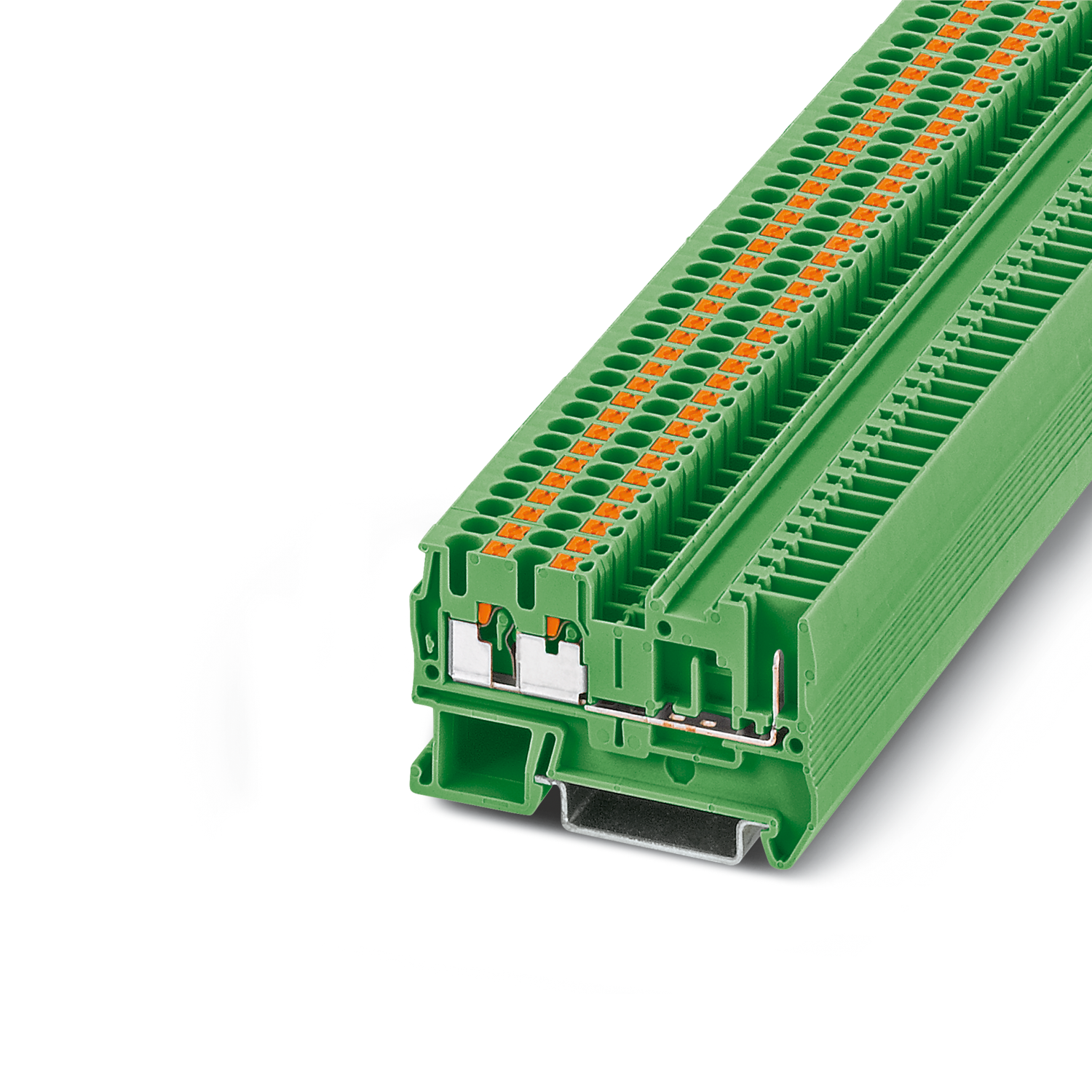 PT 2,5-TWIN/1P GN Feed-through terminal block