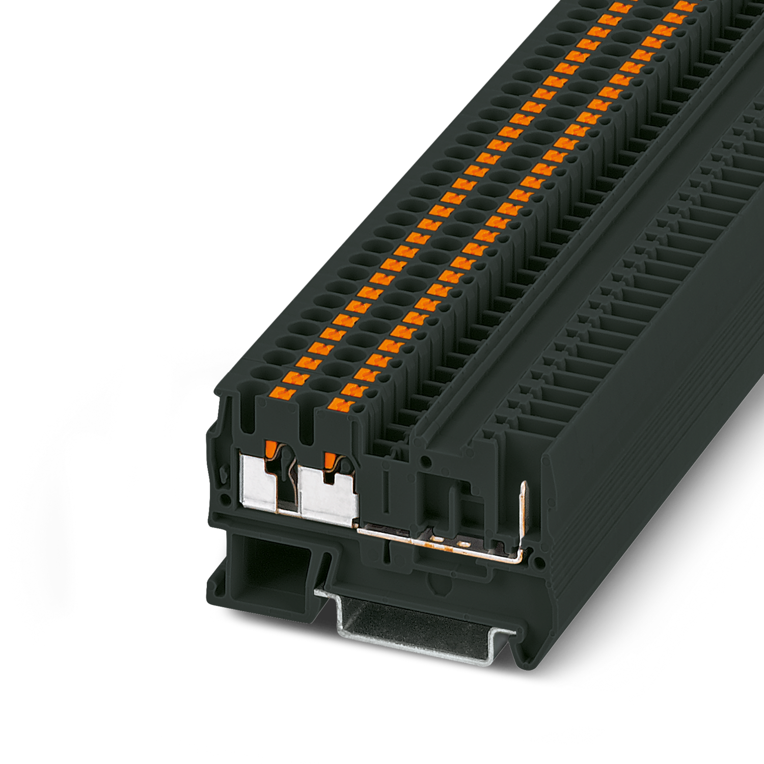 PT 2,5-TWIN/1P BK Feed-through terminal block