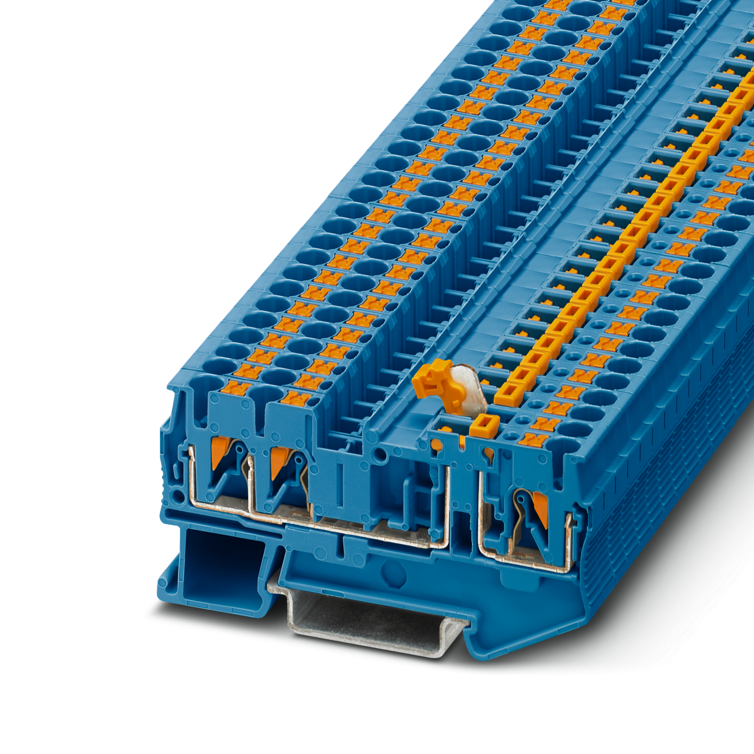 PT 2,5-TWIN-MT BU Knife-disconnect terminal block
