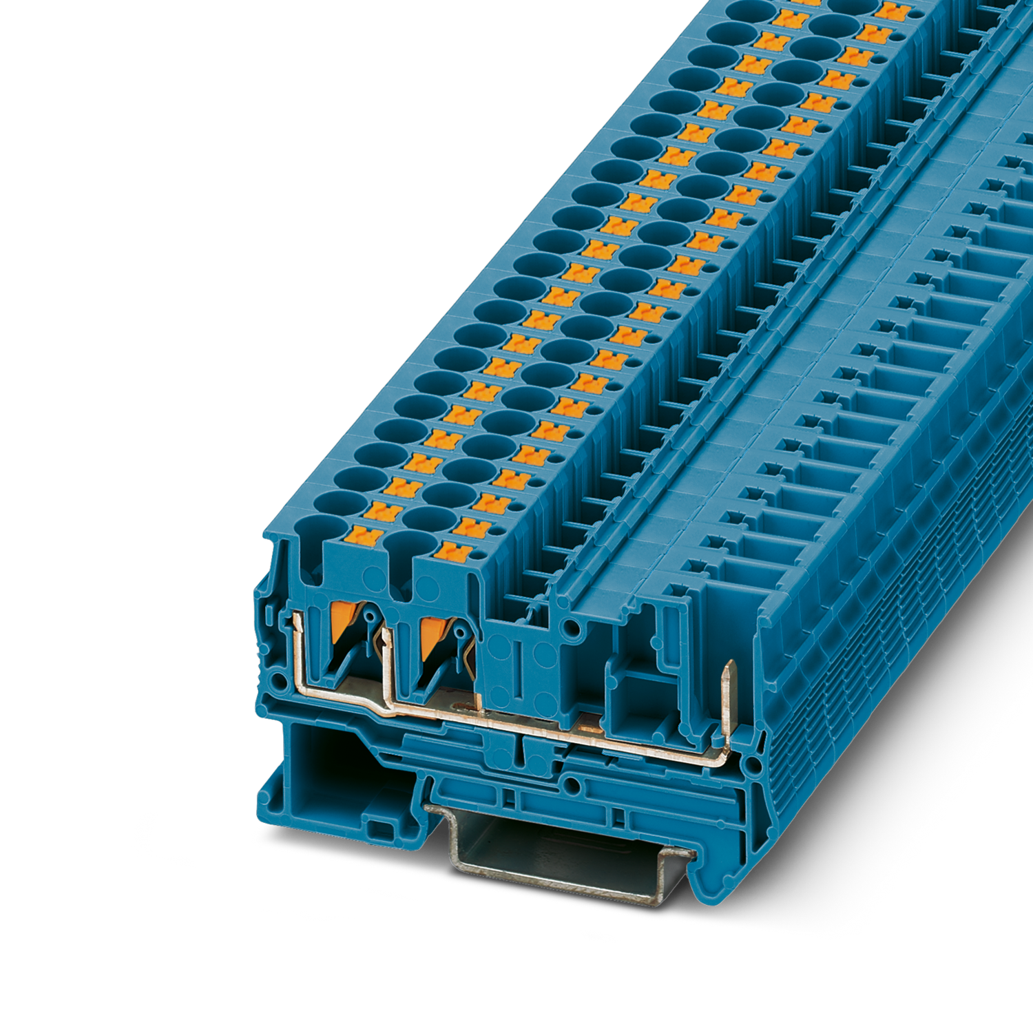 PT 4-TWIN/1P BU Feed-through terminal block