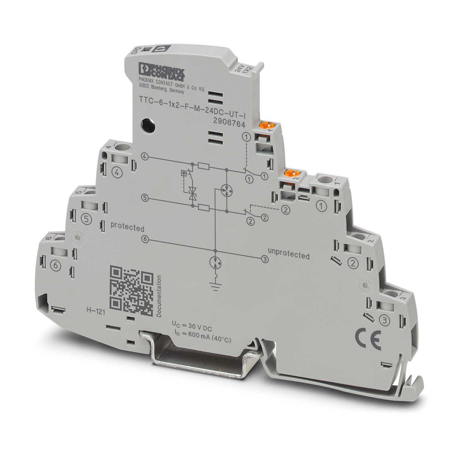 TTC-6-1X2-F-M-24DC-UT-I Surge protection device