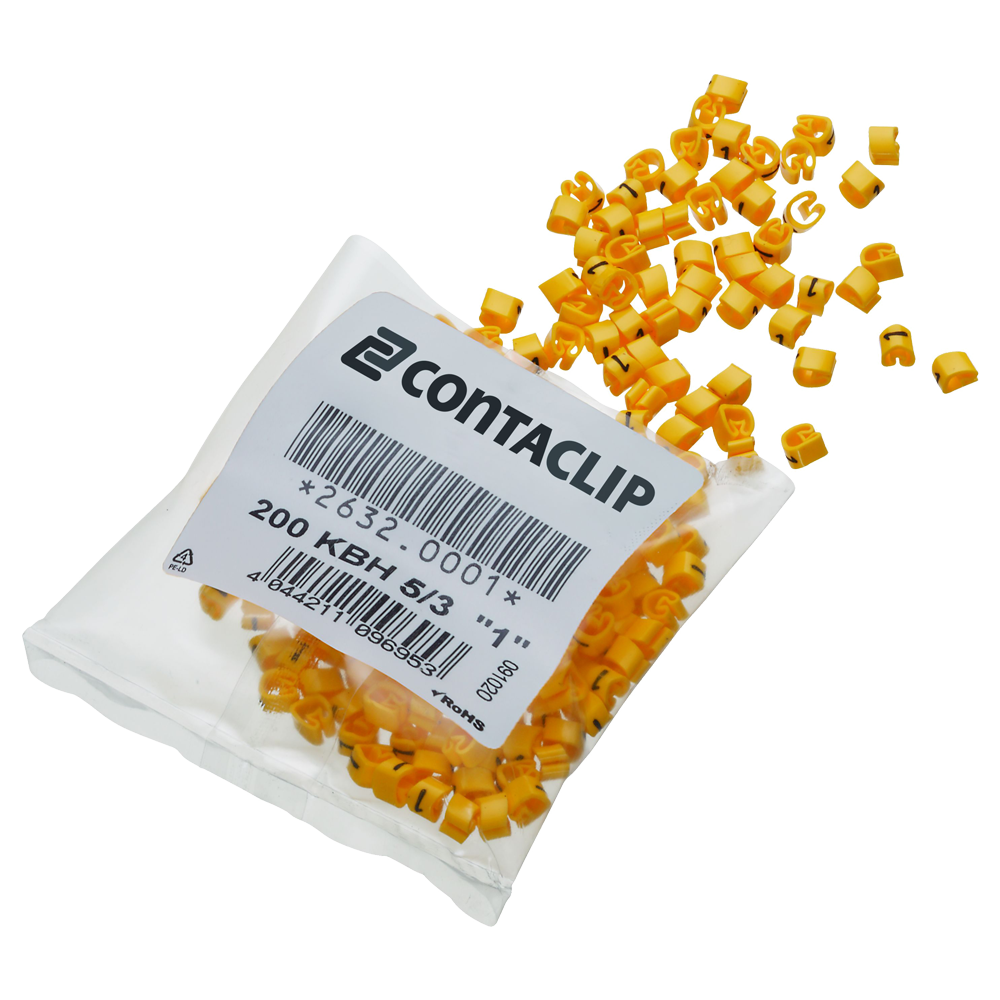 Cable markers for single core cables and wires