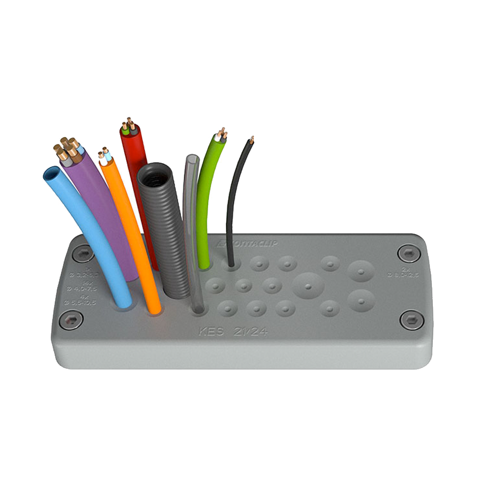 Cable entry plates for multiple cable glanding
