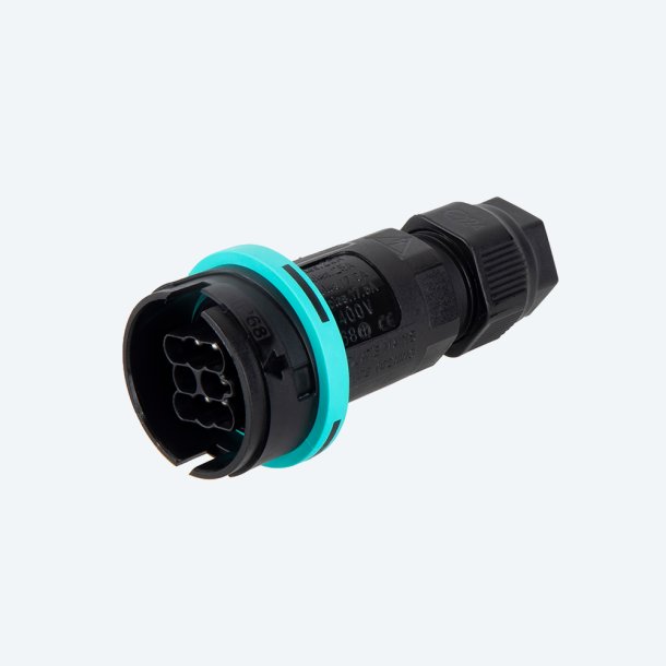 8 pole Inline plug 10A 400V