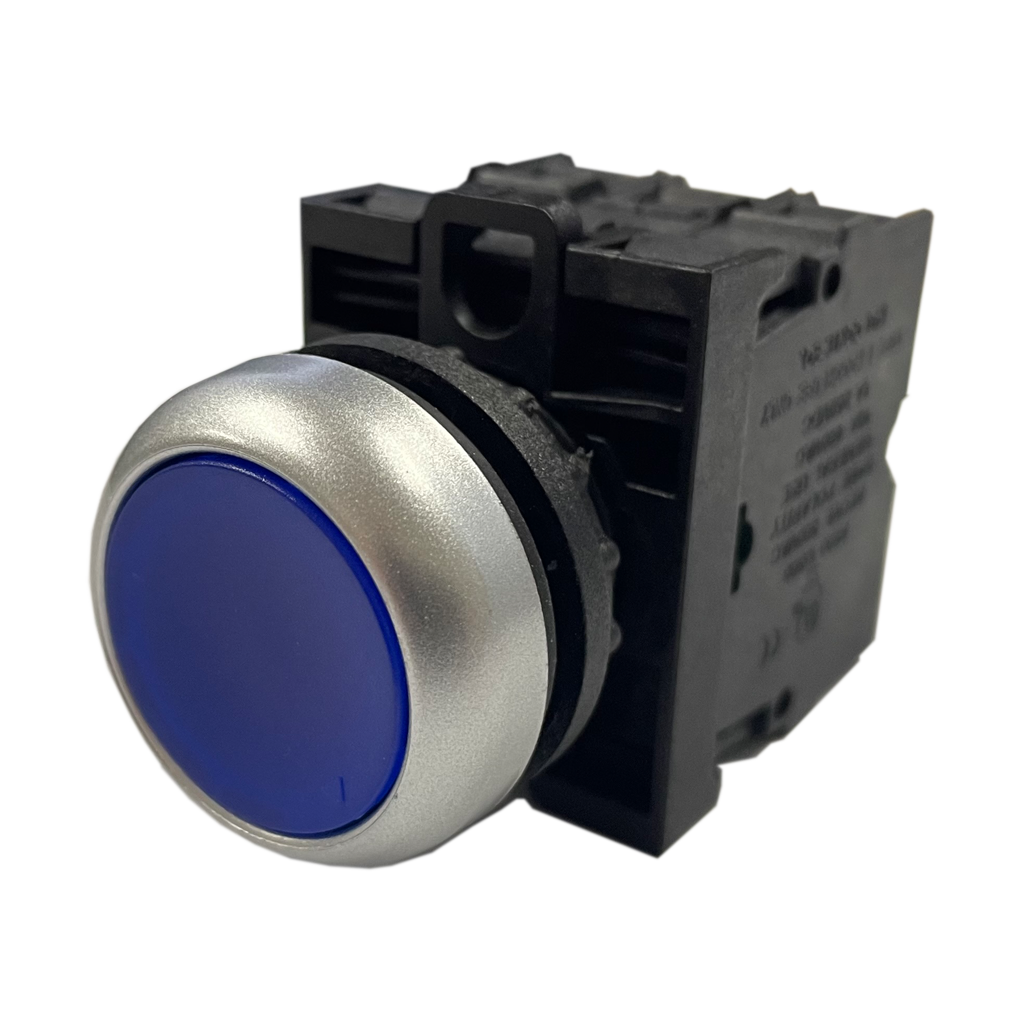 M22 Latching Blue Illuminated Push Button Switch