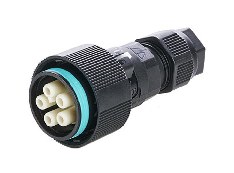 5 Pole Inline socket 17.5A 400V