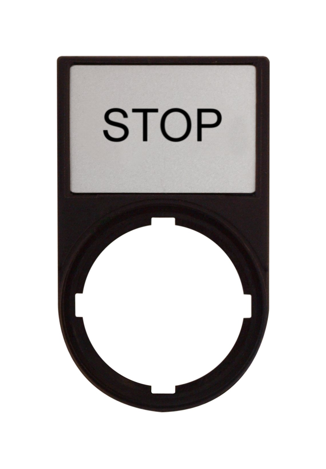 Label Plate with Label : STOP