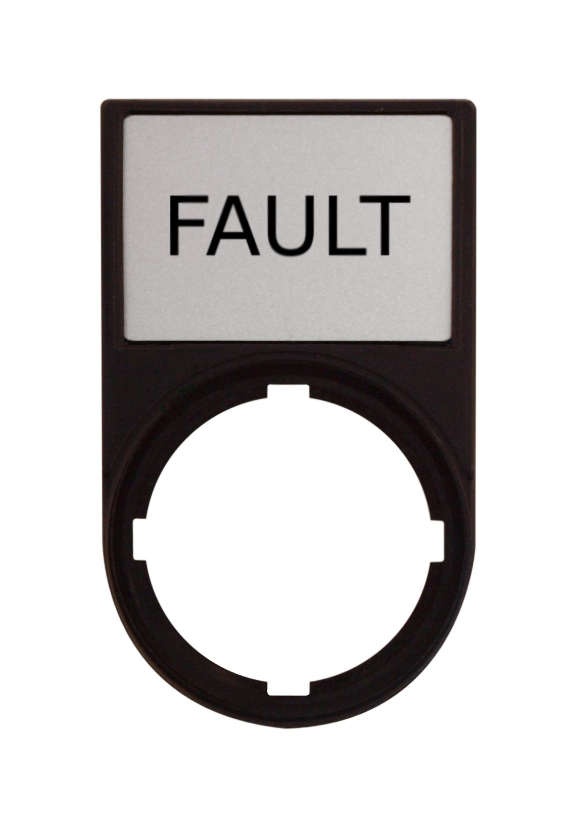 Label Plate with Label 30x50 : FAULT