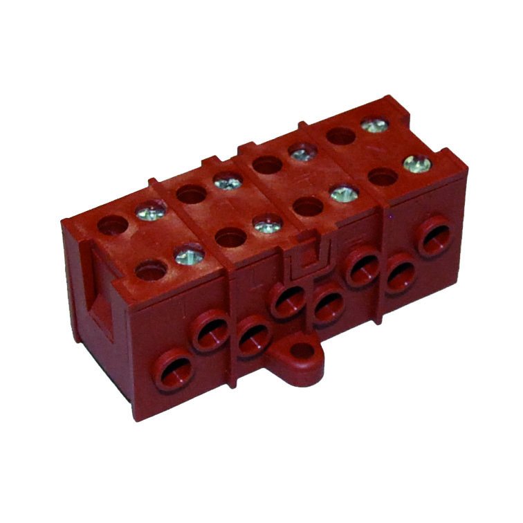 4+4 pole 4mm² terminal block